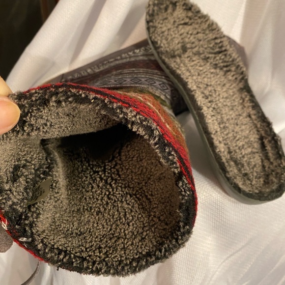 TOMS Faux fur lined roll down ankle booties women’s size 7 - Picture 10 of 13